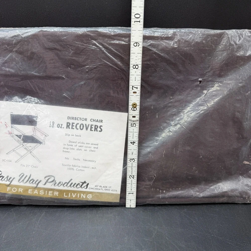 Vintage Director Chair cover Fits 21 Inch Chair Brown Easy Way Products